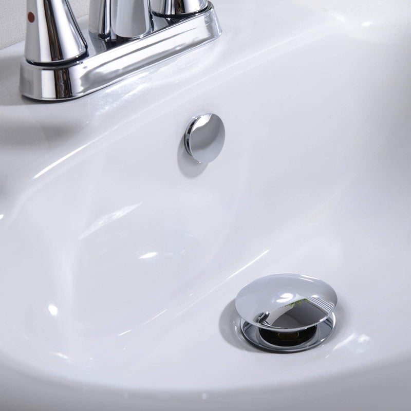 Orhemus Solid Brass Sink Overflow Cap Round Hole Cover for Bathroom Basin, Polished Chrome Finished - Image 5